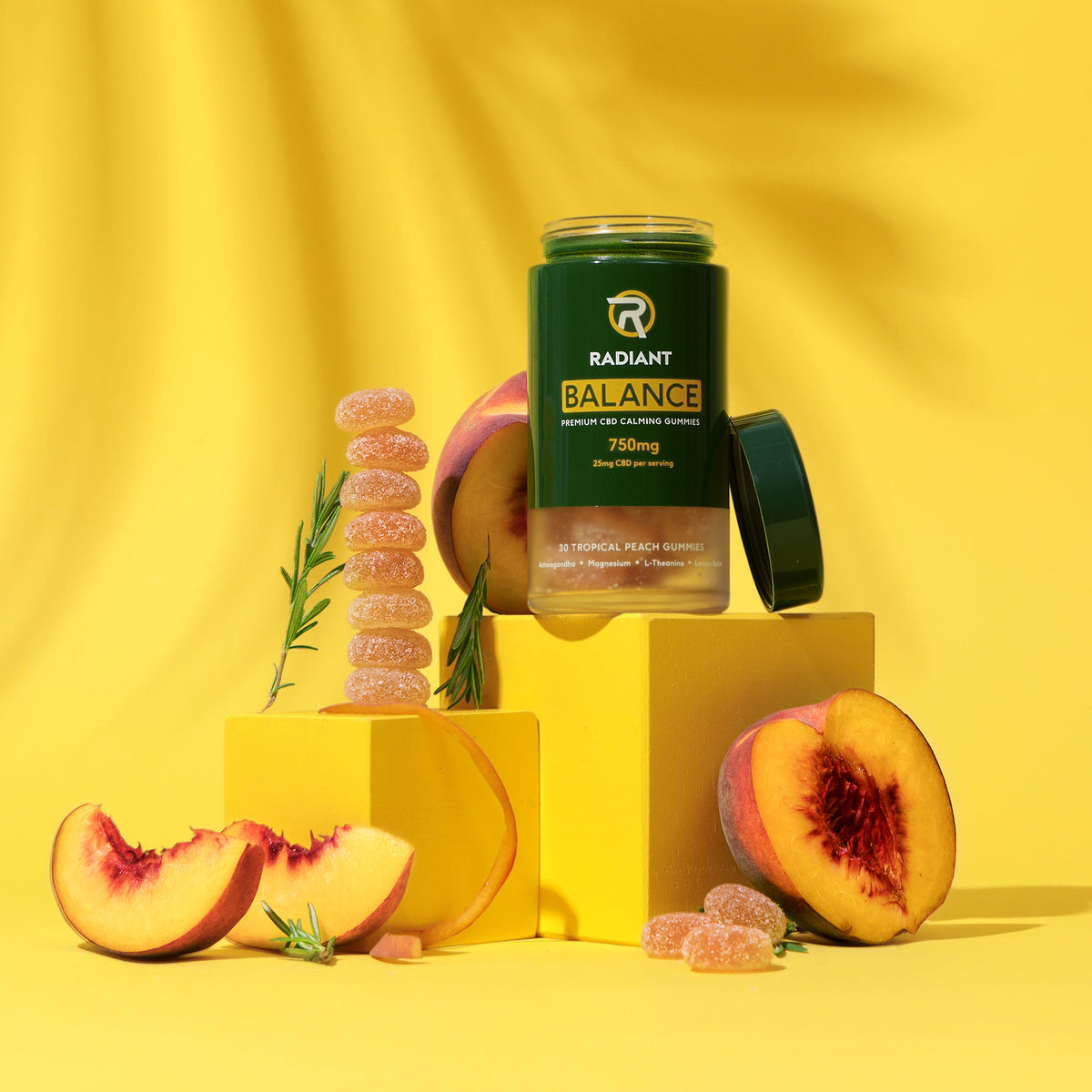 Cbd Balança Radiant Wellness | Premium Full Spectrum CBD Balance Calming Gummies